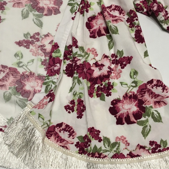 Nowadays Girls Floral Kimono Cardigan Size Small - Picture 7 of 14